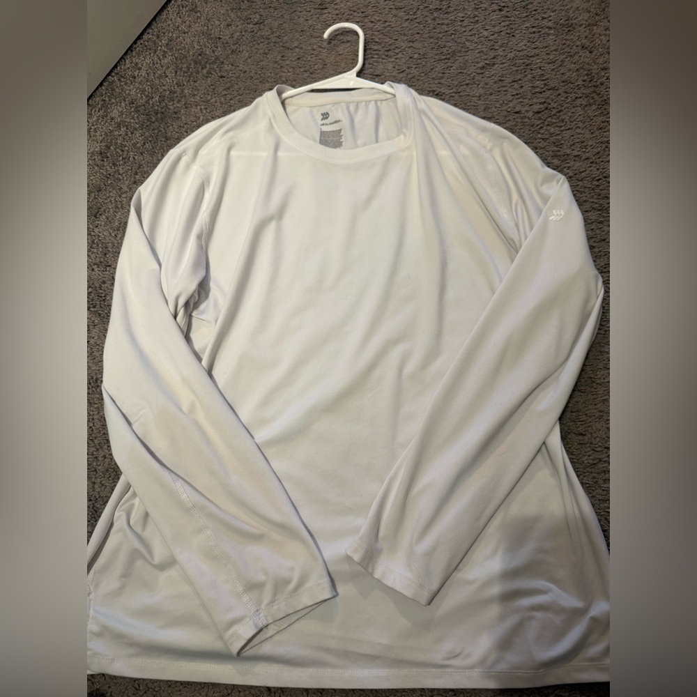 all in motion White Long-Sleeve Performance Tee